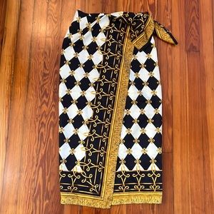 Silk wrap Caspar Saldana Skirt Vintage